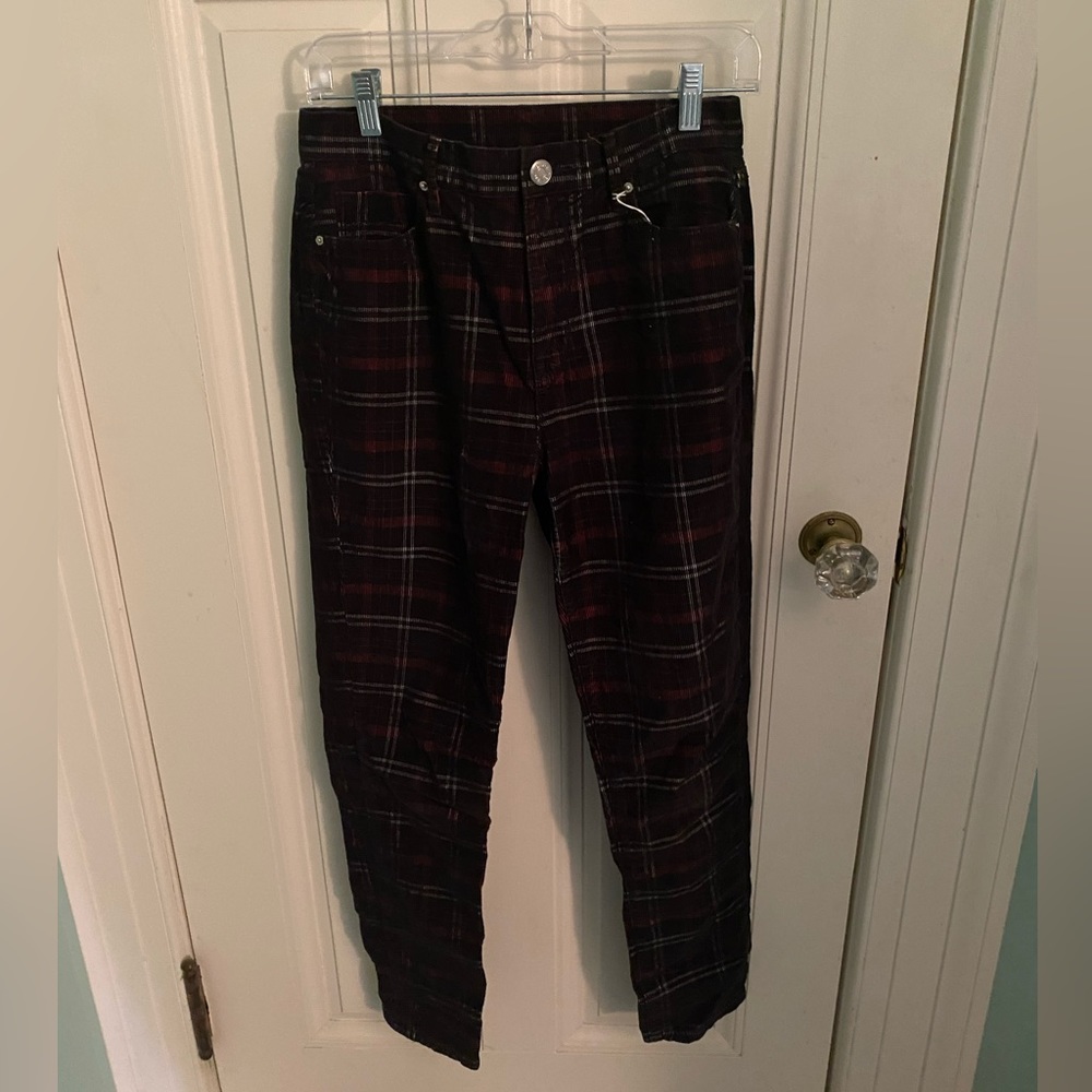 urban outfitters plaid corduroy pants